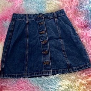 forever21 jean skirt